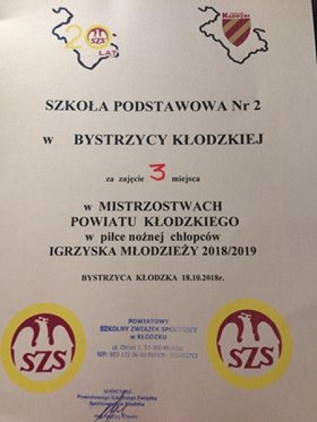 Mistrzostwa Powiatu Kłodzkiego w piłce nożnej chłopców.